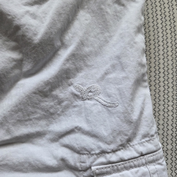 Rocawear Vintage Y2K All White Cargo Mens Shorts Below The Knee Waist 34 - Picture 5 of 9
